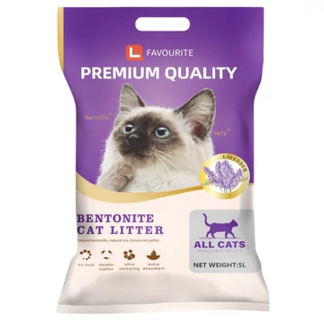 FAVOURITE - PRÉMIUM MACSKAALOM 5 L  (Levendula illattal)