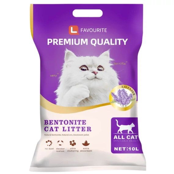 FAVOURITE - PRÉMIUM MACSKAALOM 10 L (Levendula illattal)